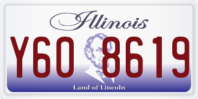 IL license plate Y608619
