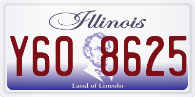 IL license plate Y608625