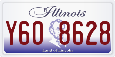 IL license plate Y608628