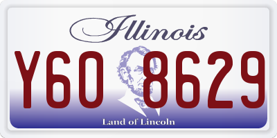 IL license plate Y608629