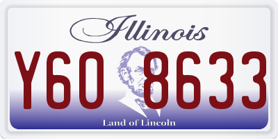 IL license plate Y608633