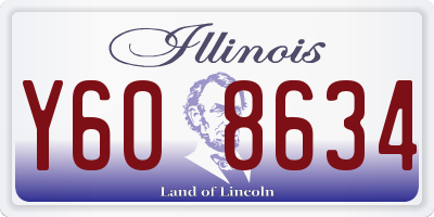 IL license plate Y608634