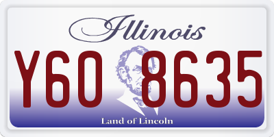 IL license plate Y608635