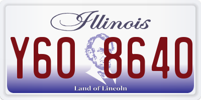 IL license plate Y608640