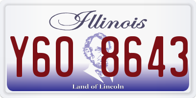 IL license plate Y608643