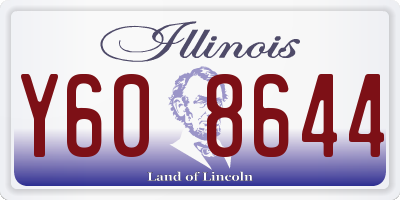 IL license plate Y608644