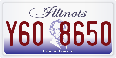 IL license plate Y608650
