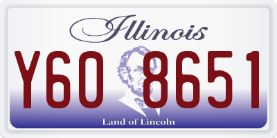 IL license plate Y608651