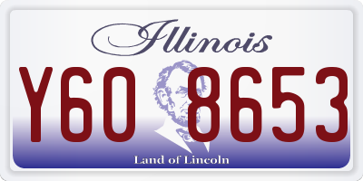 IL license plate Y608653
