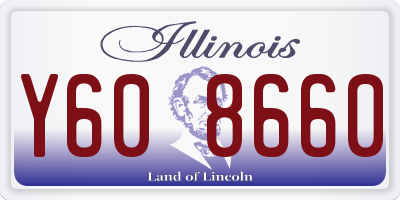 IL license plate Y608660