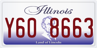 IL license plate Y608663