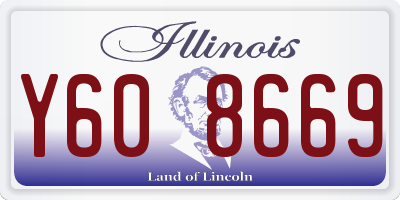 IL license plate Y608669