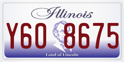 IL license plate Y608675