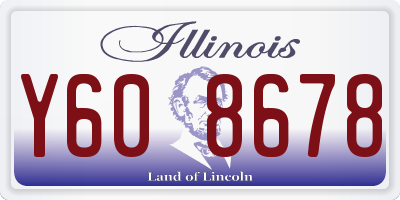 IL license plate Y608678