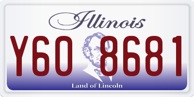 IL license plate Y608681