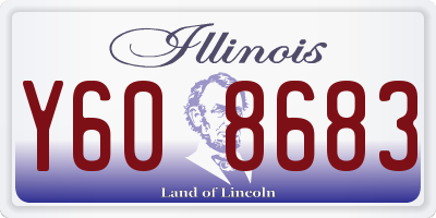 IL license plate Y608683