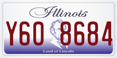 IL license plate Y608684