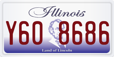 IL license plate Y608686