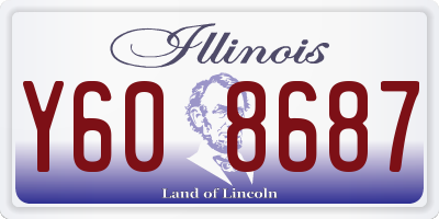 IL license plate Y608687