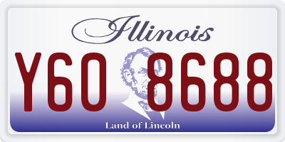IL license plate Y608688