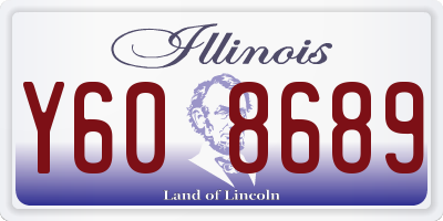 IL license plate Y608689