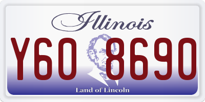 IL license plate Y608690