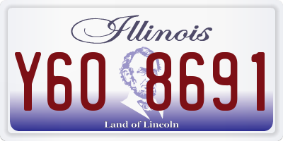 IL license plate Y608691
