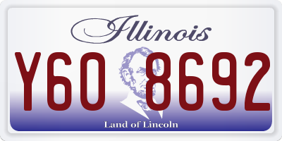 IL license plate Y608692