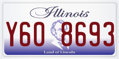 IL license plate Y608693