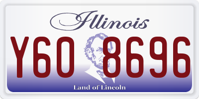 IL license plate Y608696