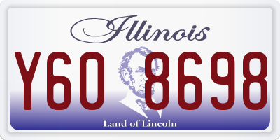 IL license plate Y608698