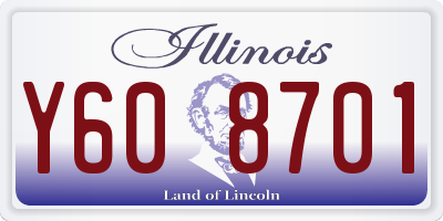 IL license plate Y608701