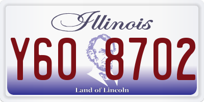 IL license plate Y608702