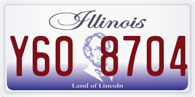 IL license plate Y608704