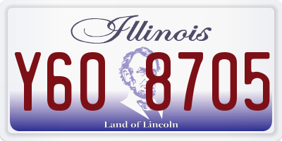 IL license plate Y608705