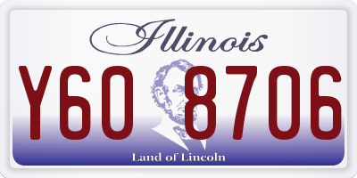 IL license plate Y608706