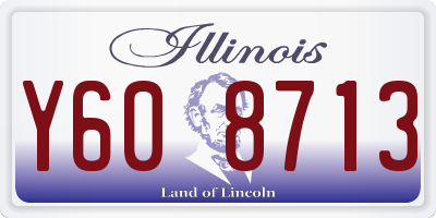 IL license plate Y608713