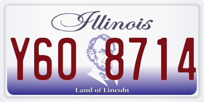 IL license plate Y608714