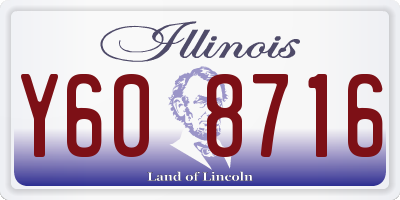 IL license plate Y608716