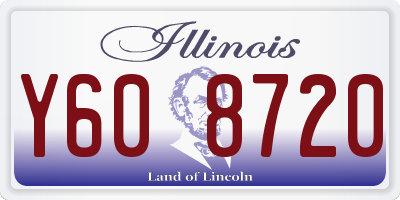 IL license plate Y608720
