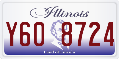 IL license plate Y608724