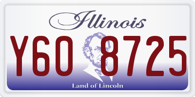 IL license plate Y608725