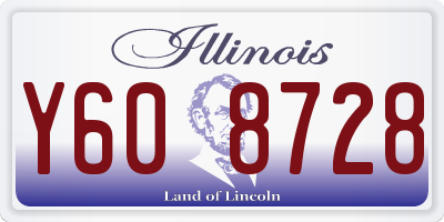 IL license plate Y608728