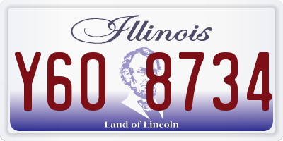 IL license plate Y608734