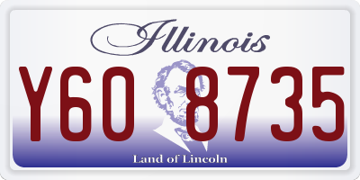 IL license plate Y608735