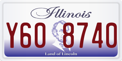 IL license plate Y608740