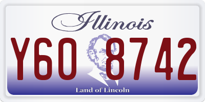 IL license plate Y608742