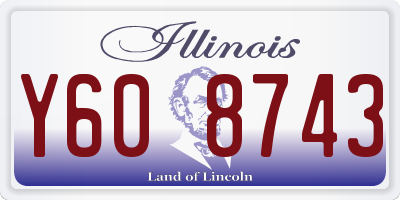 IL license plate Y608743