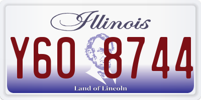 IL license plate Y608744