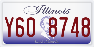 IL license plate Y608748